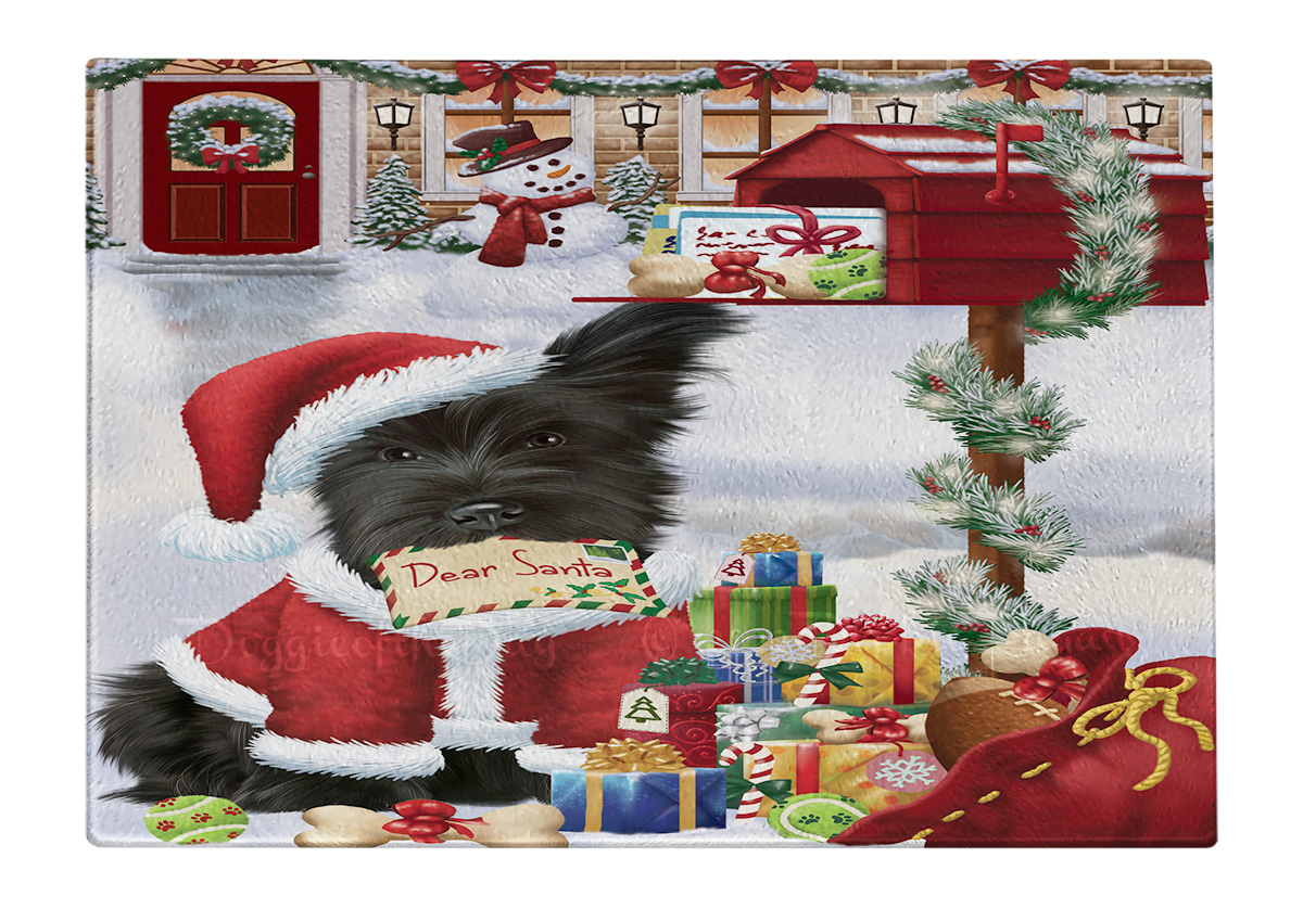 Skye Terrier Hund Schneidebrett Hartglas Personalisiert Individuell Weihnachten Neu mit Etikett - Bild 26 von 53