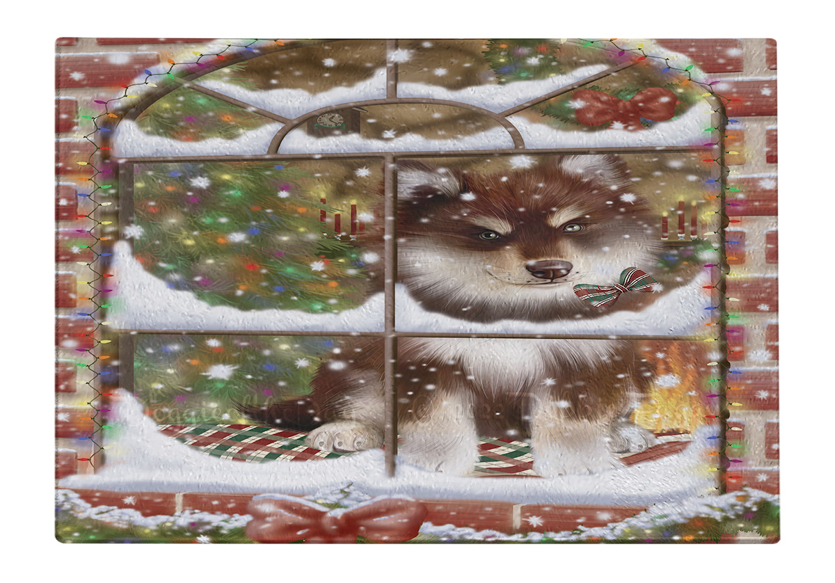 Finnish Lapphund Dog Cutting Board Tempered Glass Personalized Christmas NWT - Picture 28 of 49