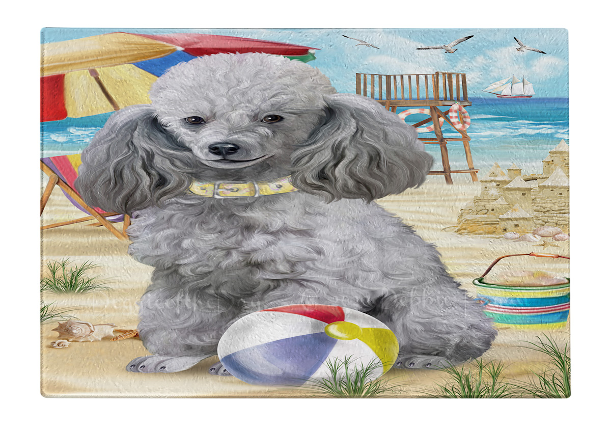 Tabla de cortar caniche perro vidrio templado cocina personalizada nueva con etiquetas - Imagen 62 de 133