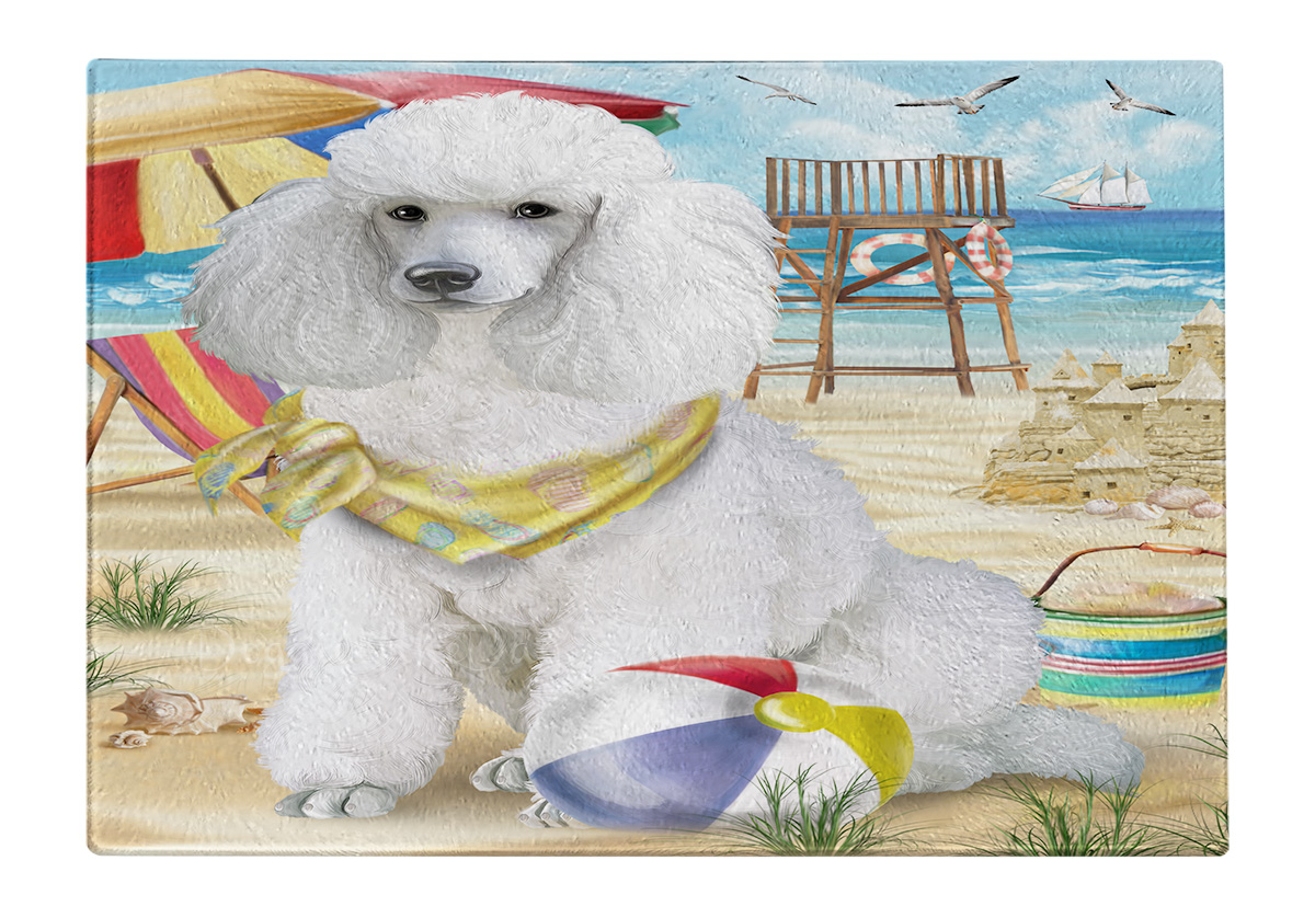 Tabla de cortar caniche perro vidrio templado cocina personalizada nueva con etiquetas - Imagen 66 de 133