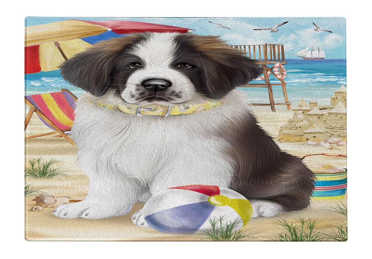Saint Bernard Dog Cutting Board Tempered Glass Personalized Kitchen Custom NWT - Picture 52 of 81