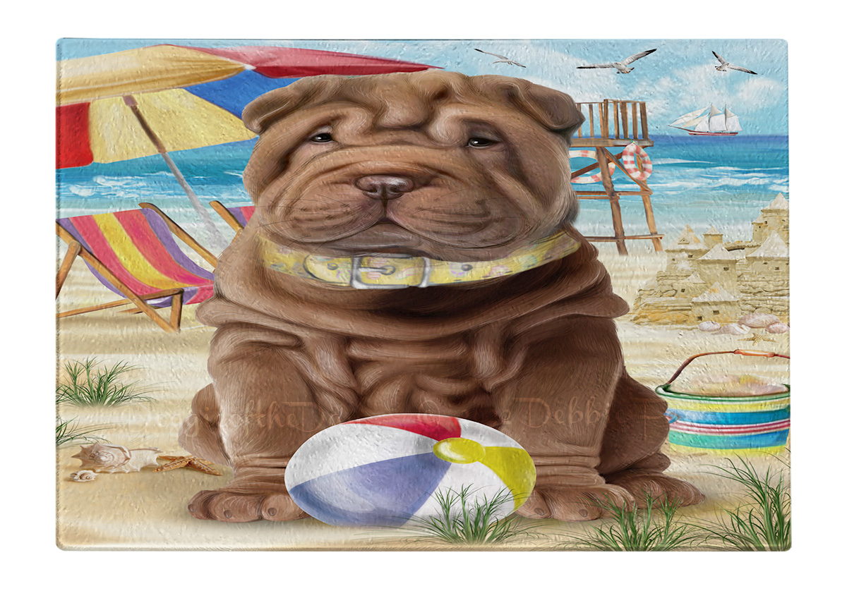 Shar Pei Dog Cutting Board Tempered Glass Personalized Kitchen Custom NWT - Picture 55 of 109