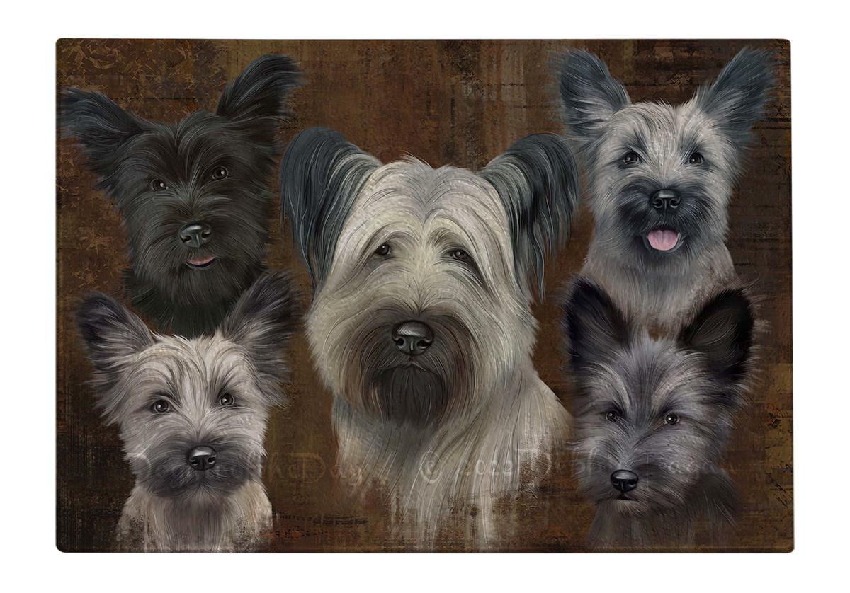 Skye Terrier Hund Schneidebrett Hartglas Personalisiert Küche Individuell Neu mit Etikett - Bild 30 von 72