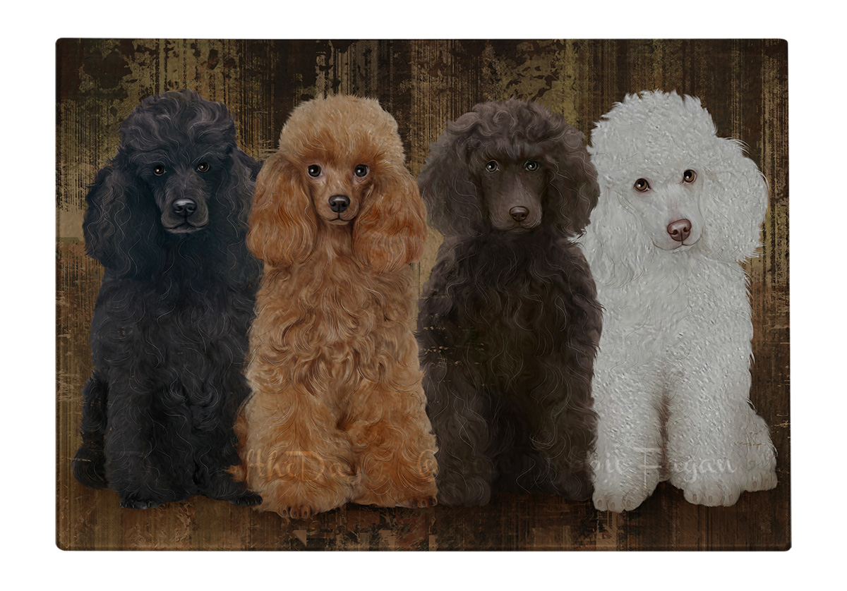Tabla de cortar caniche perro vidrio templado cocina personalizada nueva con etiquetas - Imagen 40 de 133