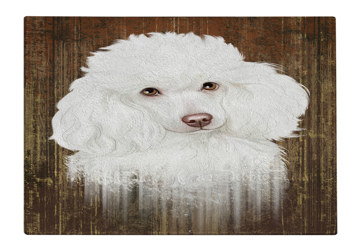 Tabla de cortar caniche perro vidrio templado cocina personalizada nueva con etiquetas - Imagen 47 de 133