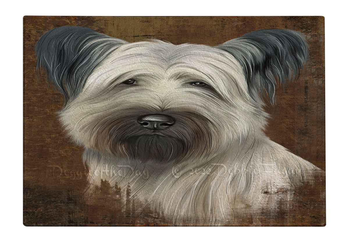 Skye Terrier Hund Schneidebrett Hartglas Personalisiert Küche Individuell Neu mit Etikett - Bild 32 von 72