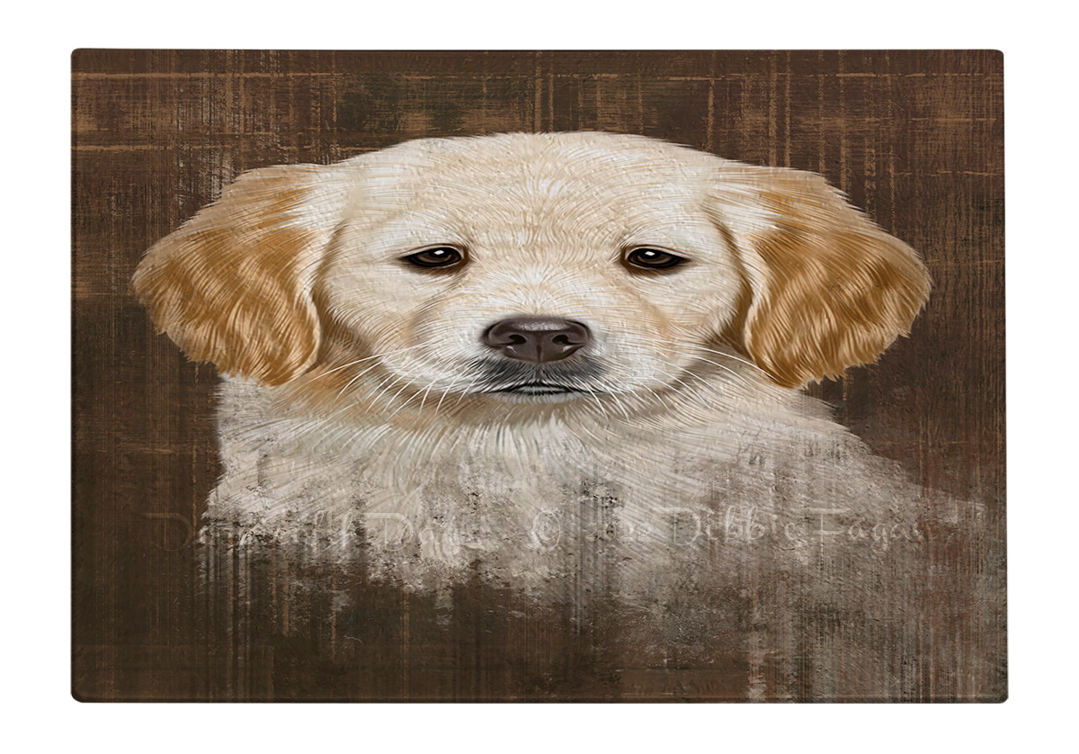 Golden Retriever Dog Cutting Board Tempered Glass Personalized Kitchen NWT