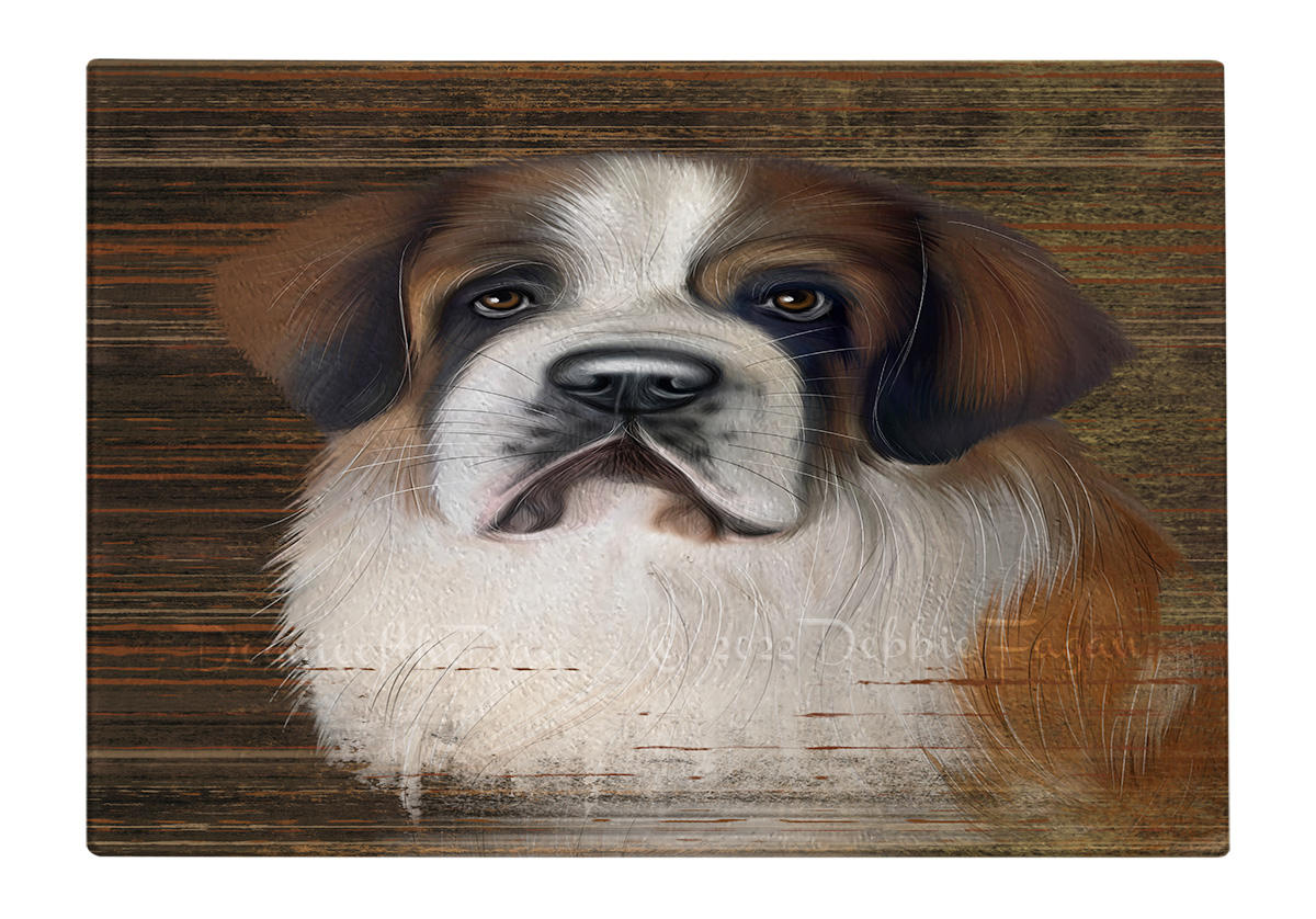 Saint Bernard Dog Cutting Board Tempered Glass Personalized Kitchen Custom NWT - Picture 41 of 81