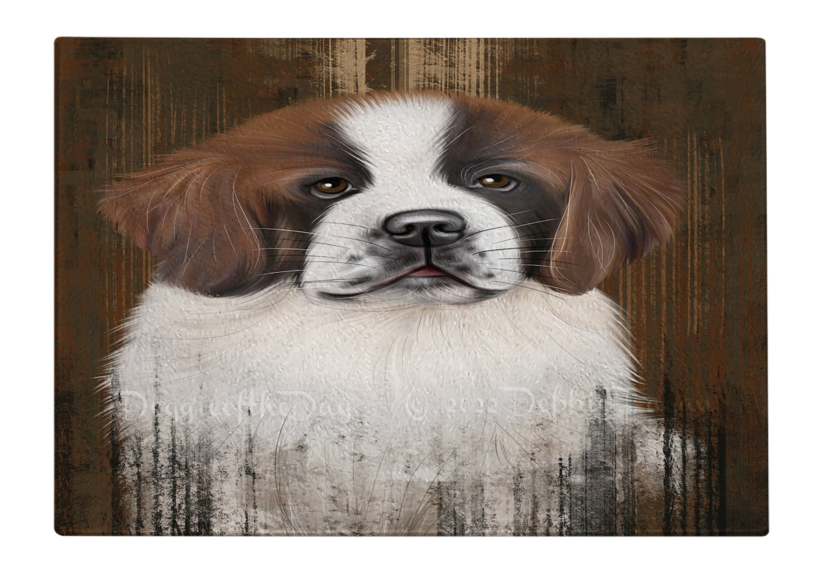 Saint Bernard Dog Cutting Board Tempered Glass Personalized Kitchen Custom NWT - Picture 42 of 81