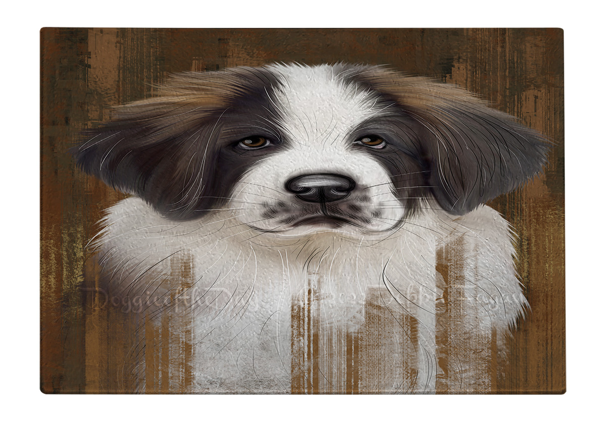 Saint Bernard Dog Cutting Board Tempered Glass Personalized Kitchen Custom NWT - Picture 44 of 81