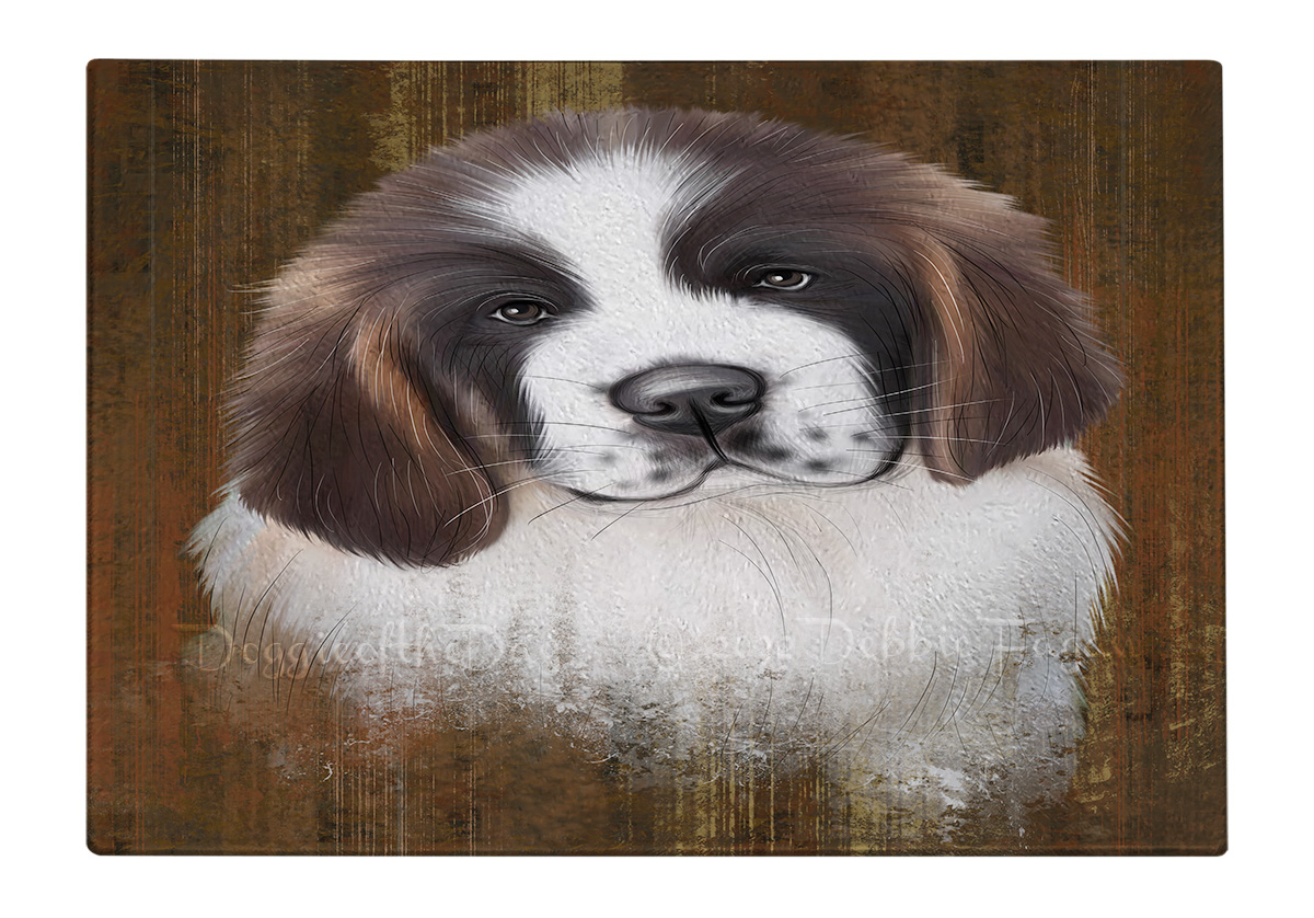 Saint Bernard Dog Cutting Board Tempered Glass Personalized Kitchen Custom NWT - Picture 45 of 81