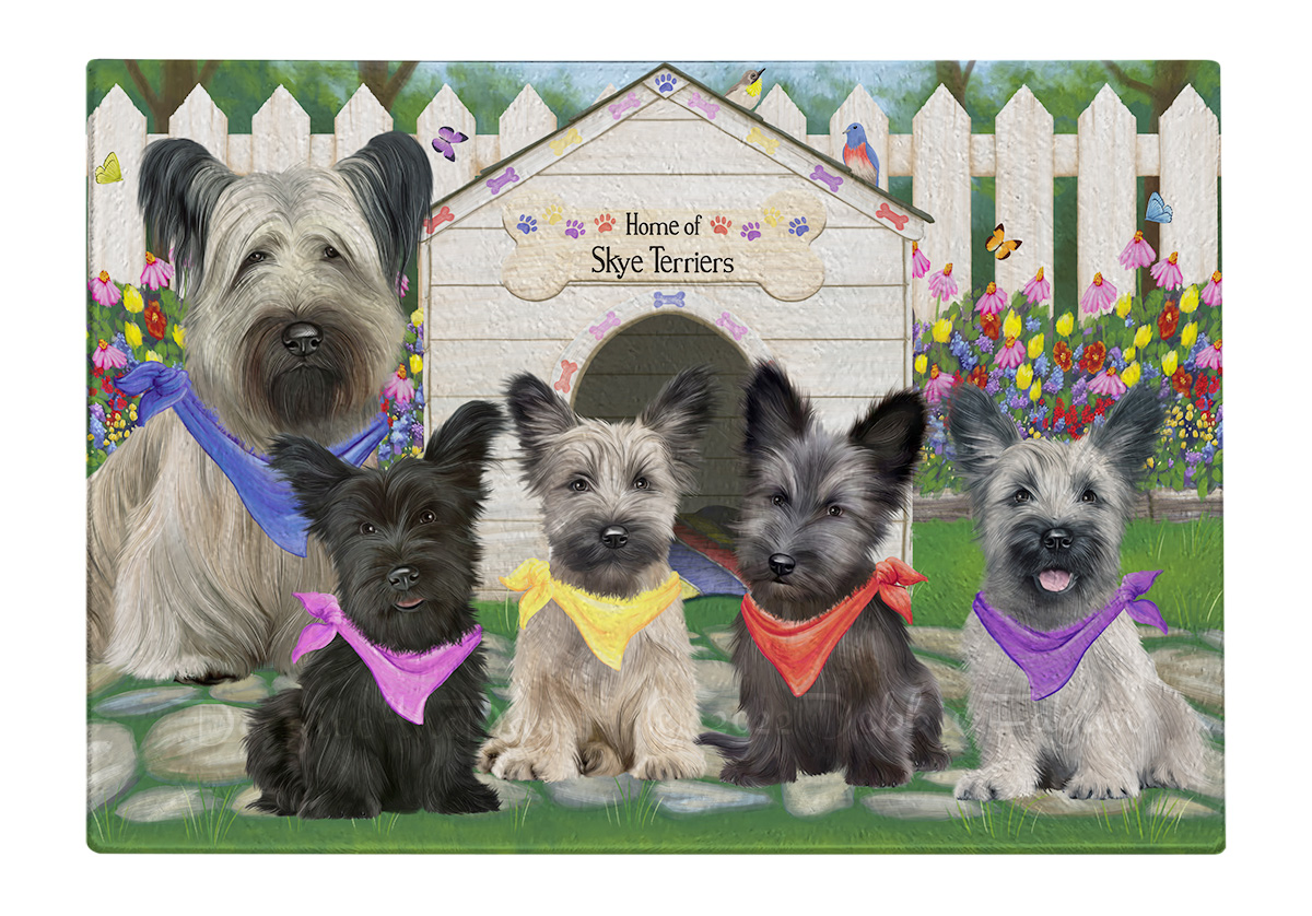 Skye Terrier Hund Schneidebrett Hartglas Personalisiert Küche Individuell Neu mit Etikett - Bild 18 von 72