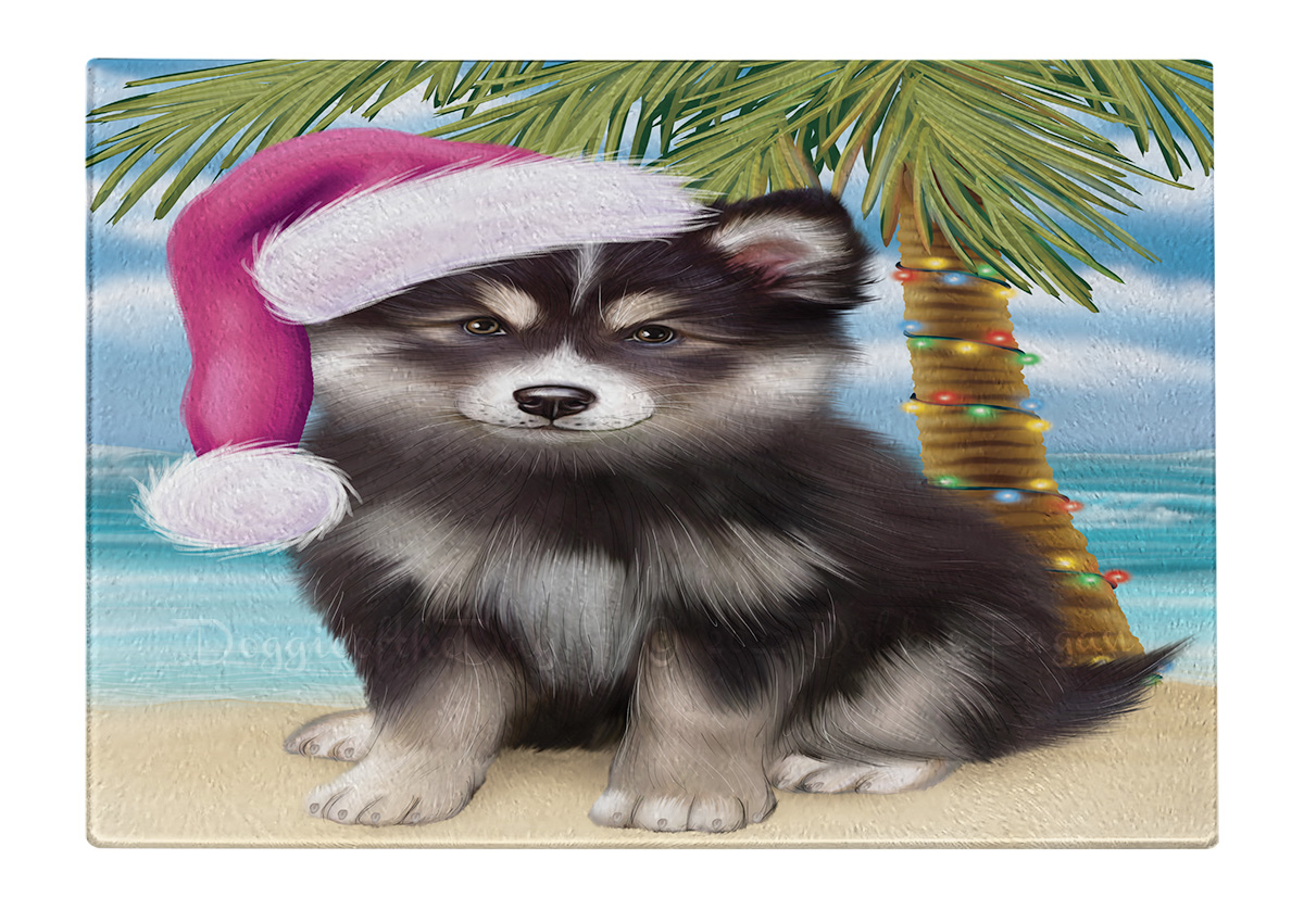 Finnish Lapphund Dog Cutting Board Tempered Glass Personalized Christmas NWT - Picture 42 of 49