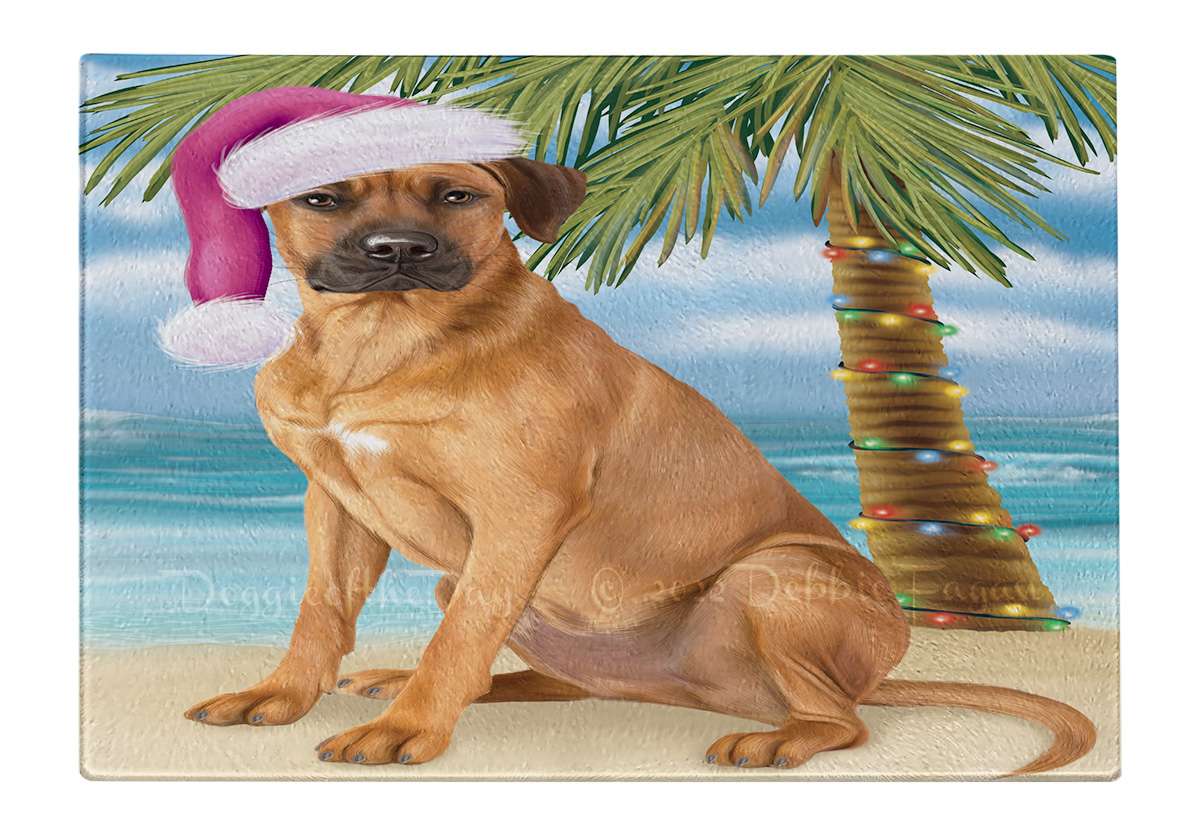 Rhodesian Ridgeback Hund Schneidebrett Hartglas personalisiert Weihnachten Neu mit Etikett - Bild 45 von 58