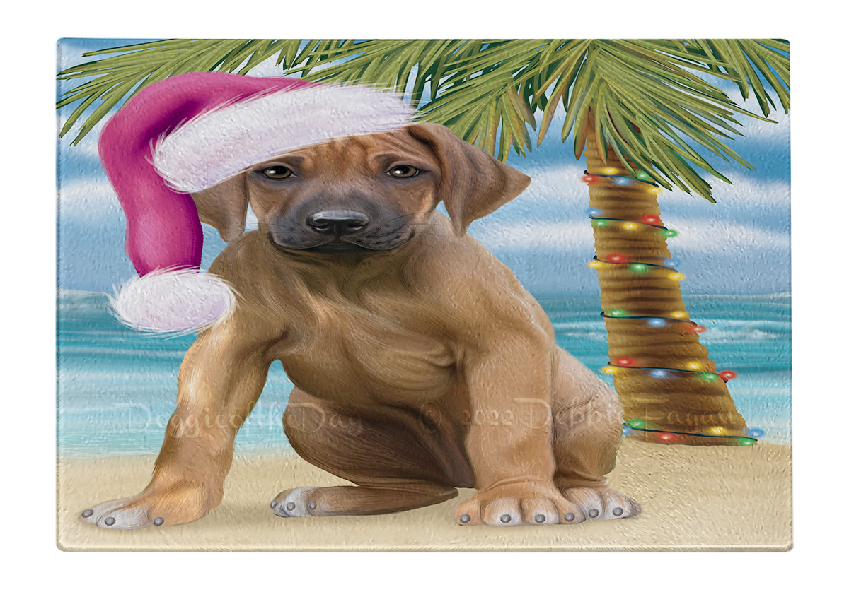 Rhodesian Ridgeback Hund Schneidebrett Hartglas personalisiert Weihnachten Neu mit Etikett - Bild 46 von 58