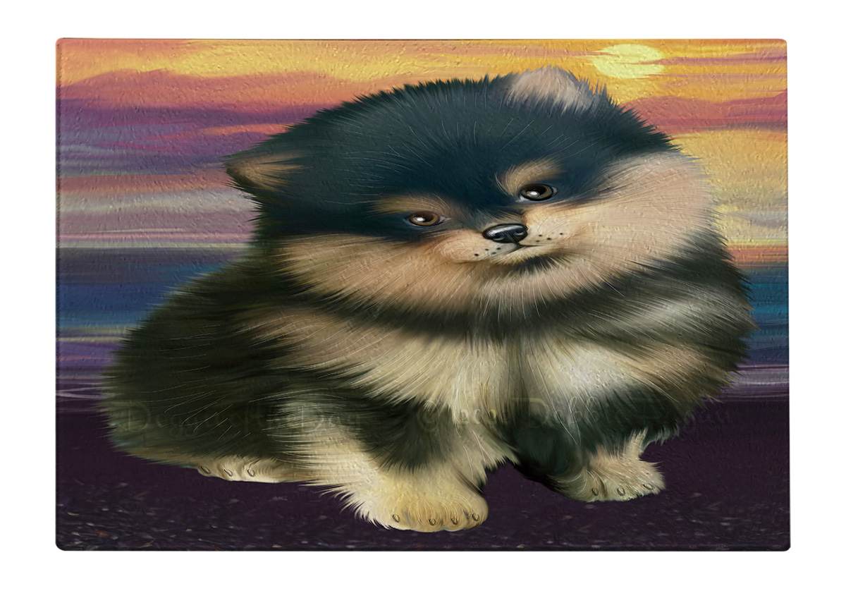 Pomeranian, Red Cutting Board