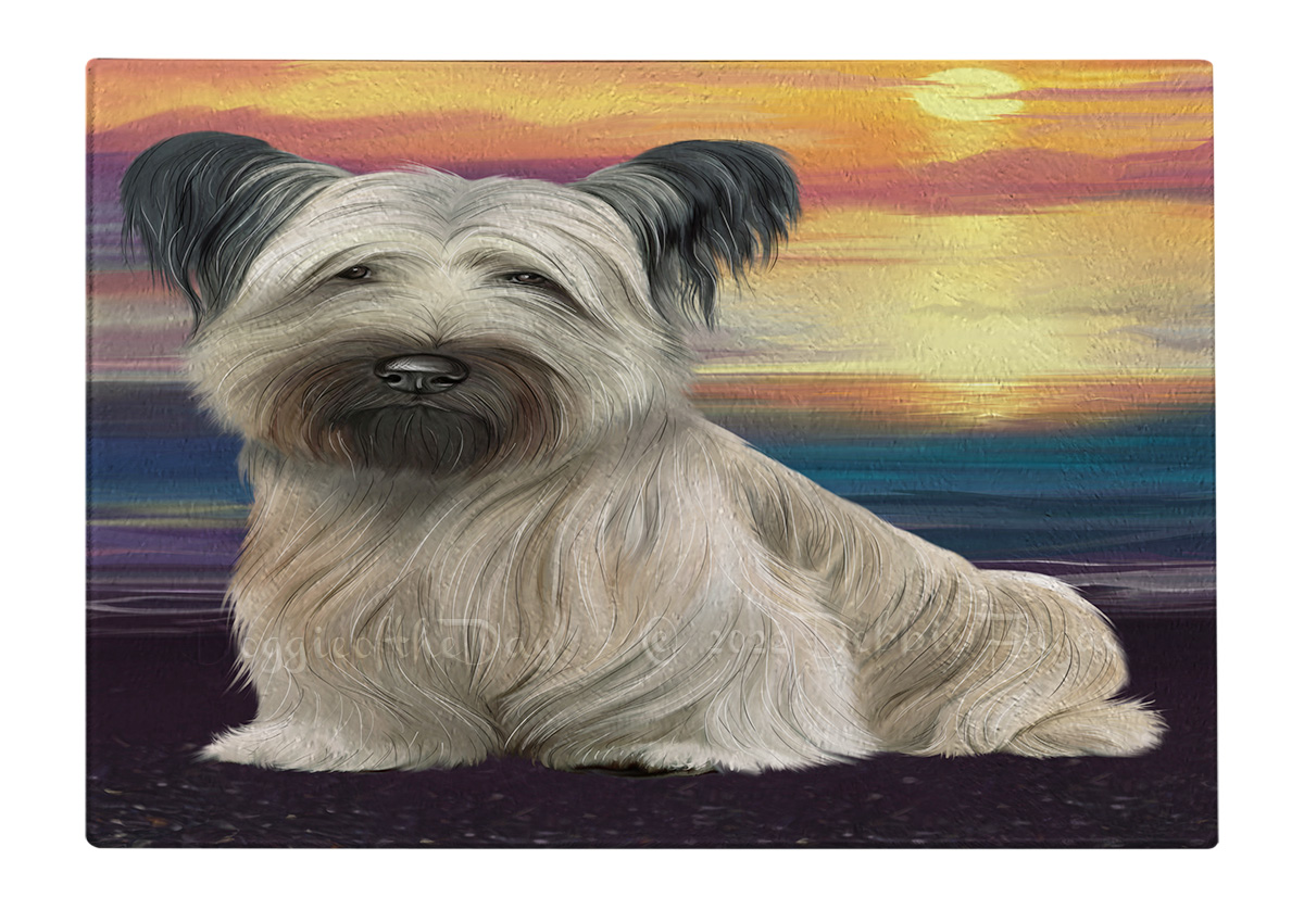 Skye Terrier Hund Schneidebrett Hartglas Personalisiert Küche Individuell Neu mit Etikett - Bild 54 von 72