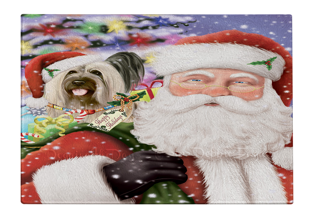 Skye Terrier Hund Schneidebrett Hartglas Personalisiert Individuell Weihnachten Neu mit Etikett - Bild 47 von 53