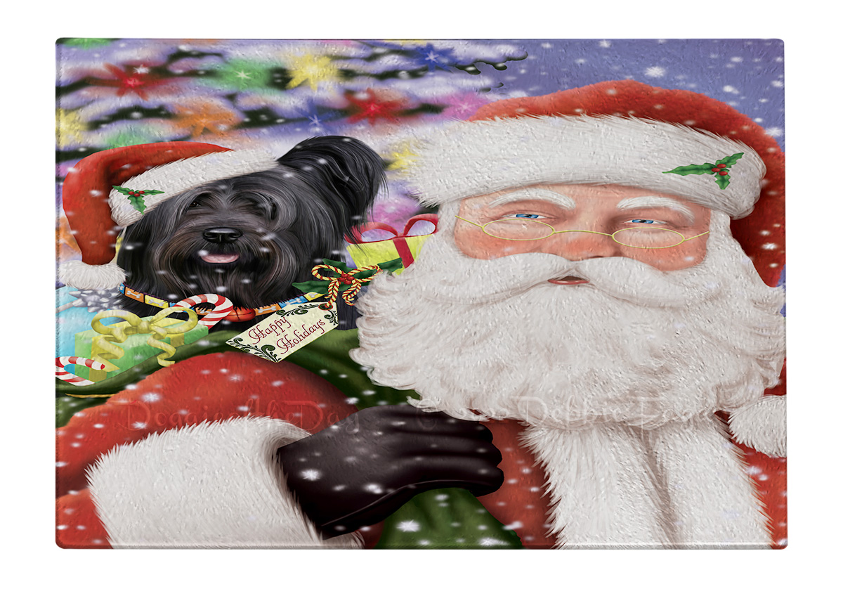 Skye Terrier Hund Schneidebrett Hartglas Personalisiert Individuell Weihnachten Neu mit Etikett - Bild 48 von 53