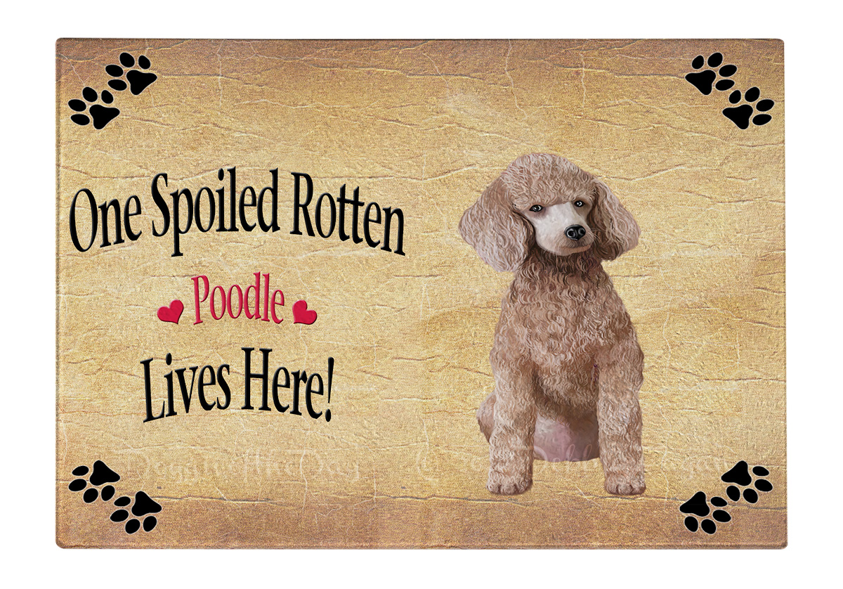 Tabla de cortar caniche perro vidrio templado cocina personalizada nueva con etiquetas - Imagen 88 de 133