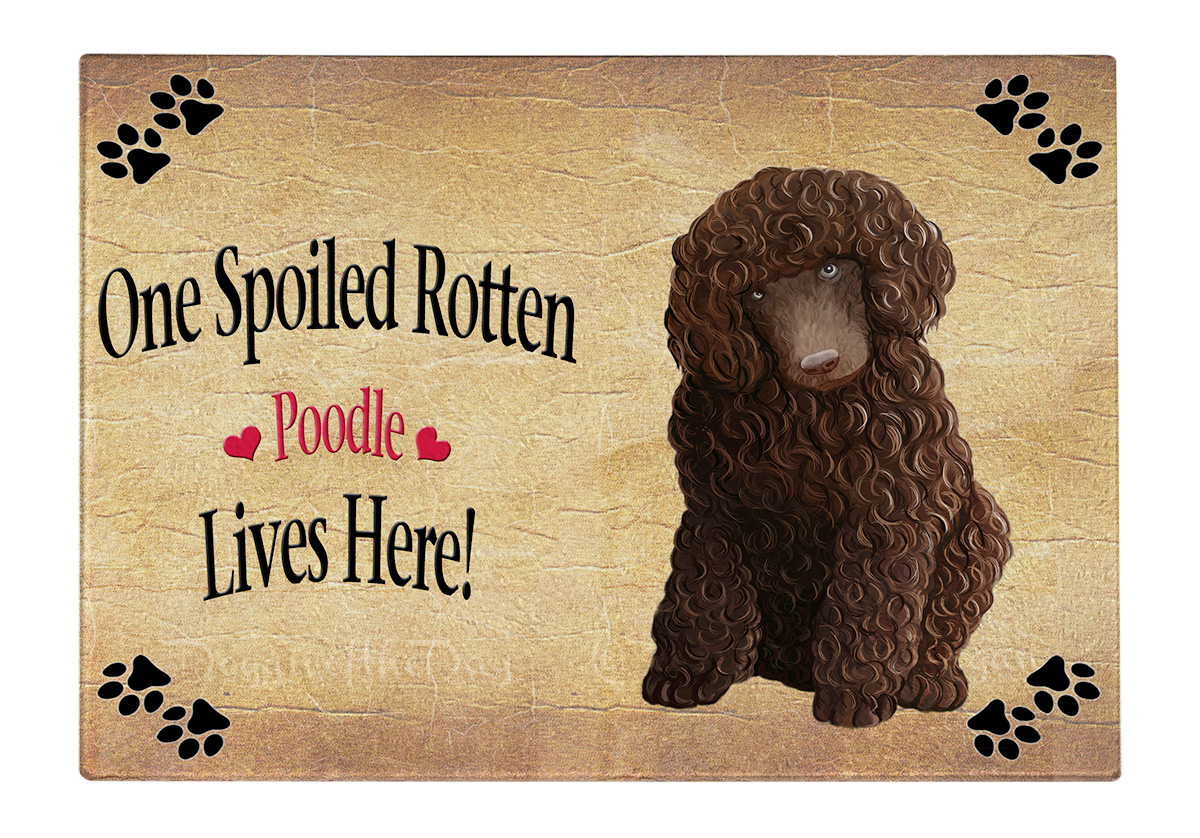 Tabla de cortar caniche perro vidrio templado cocina personalizada nueva con etiquetas - Imagen 90 de 133