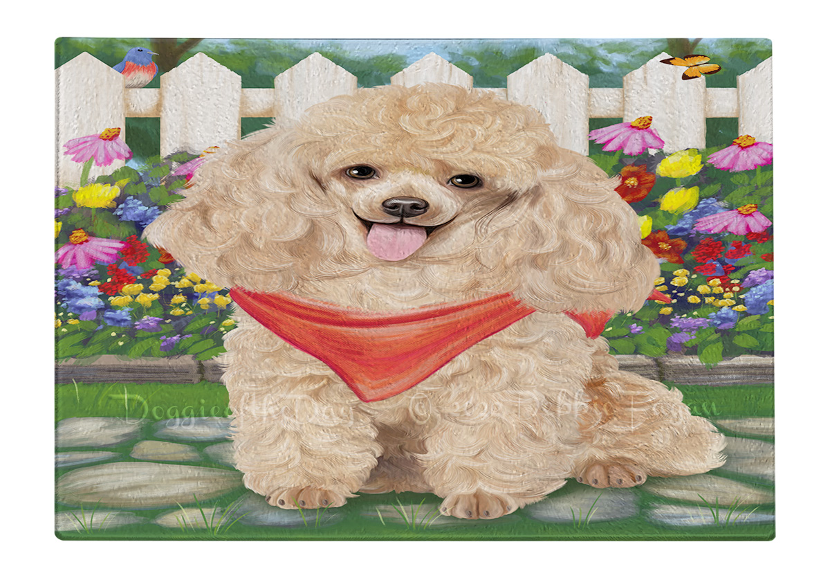 Tabla de cortar caniche perro vidrio templado cocina personalizada nueva con etiquetas - Imagen 104 de 133