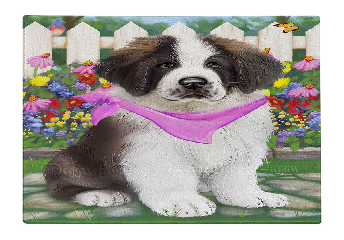 Saint Bernard Dog Cutting Board Tempered Glass Personalized Kitchen Custom NWT - Picture 71 of 81