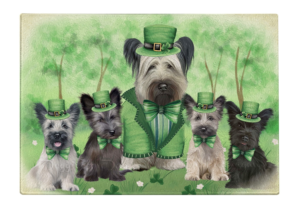 Skye Terrier Hund Schneidebrett Hartglas Personalisiert Küche Individuell Neu mit Etikett - Bild 23 von 72