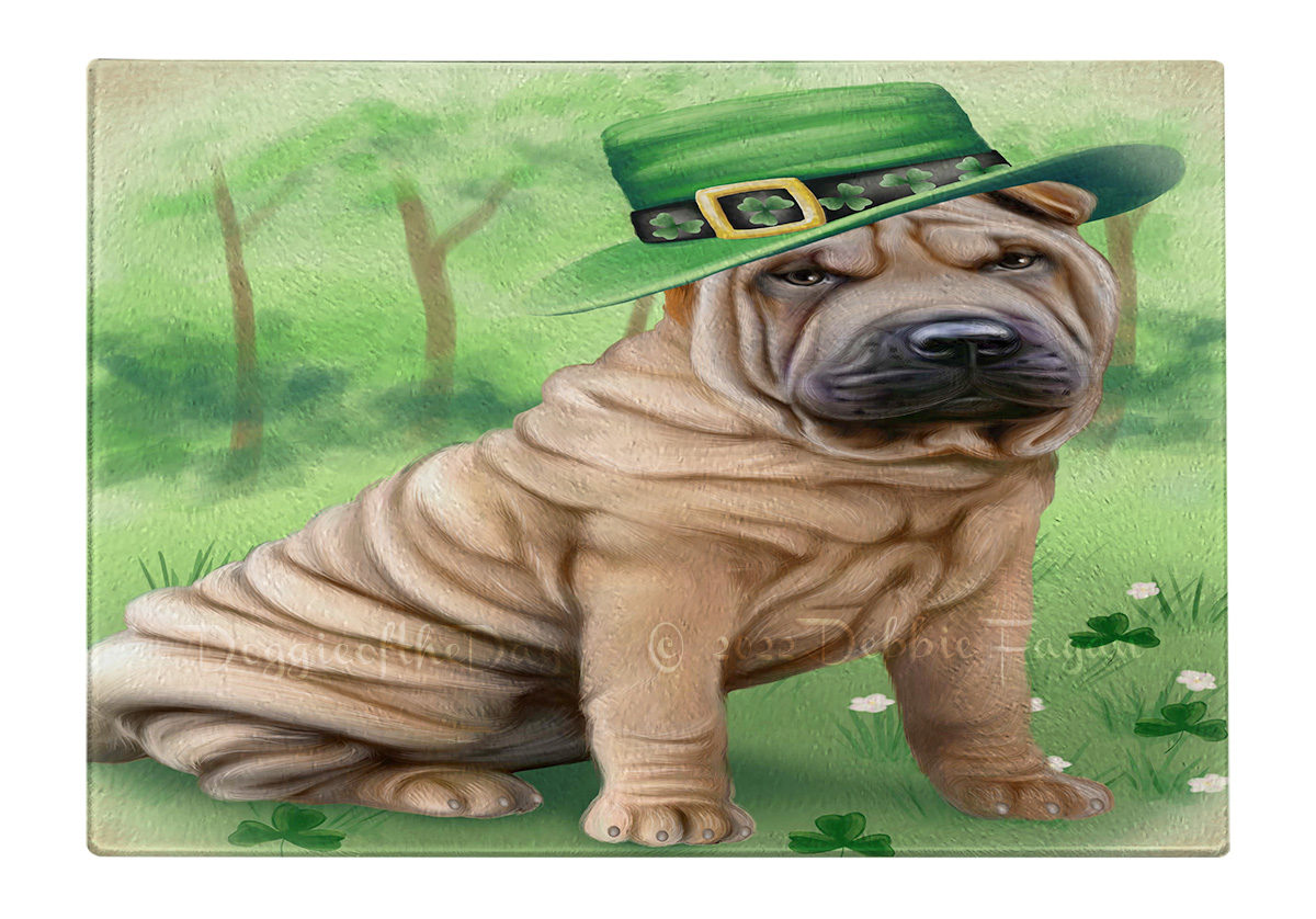 Shar Pei Dog Cutting Board Tempered Glass Personalized Kitchen Custom NWT - Picture 94 of 109