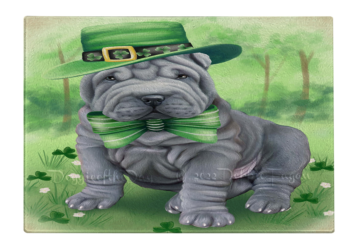 Shar Pei Dog Cutting Board Tempered Glass Personalized Kitchen Custom NWT - Picture 97 of 109