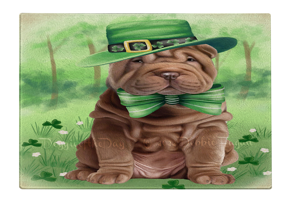 Shar Pei Dog Cutting Board Tempered Glass Personalized Kitchen Custom NWT - Picture 98 of 109