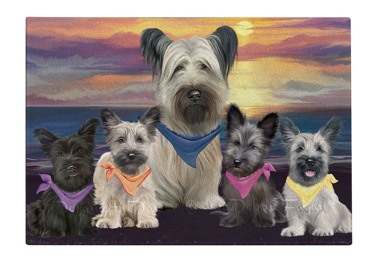 Skye Terrier Hund Schneidebrett Hartglas Personalisiert Küche Individuell Neu mit Etikett - Bild 31 von 72