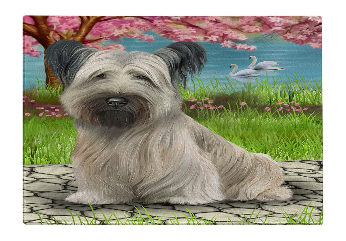 Skye Terrier Hund Schneidebrett Hartglas Personalisiert Küche Individuell Neu mit Etikett - Bild 71 von 72