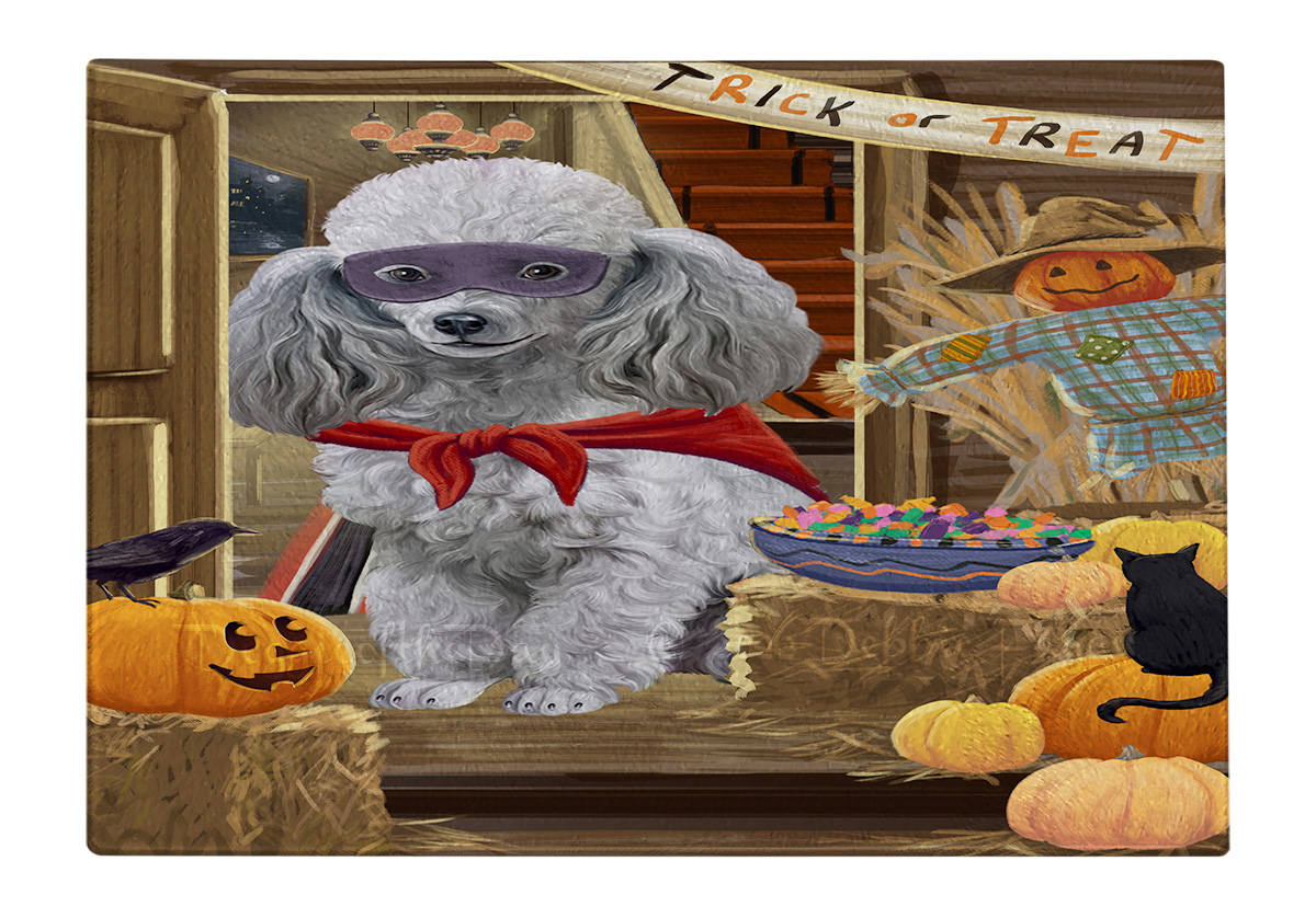 Tabla de cortar caniche perro vidrio templado cocina personalizada nueva con etiquetas - Imagen 113 de 133