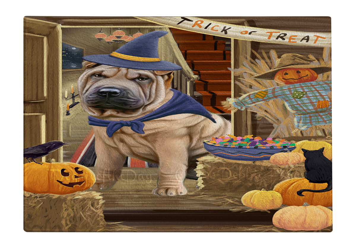 Shar Pei Dog Cutting Board Tempered Glass Personalized Kitchen Custom NWT - Picture 100 of 109