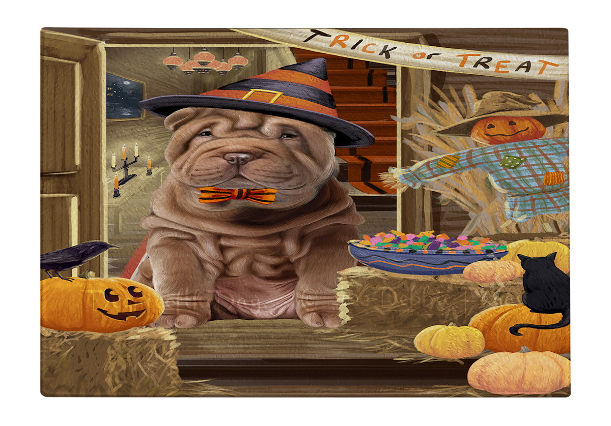 Shar Pei Dog Cutting Board Tempered Glass Personalized Kitchen Custom NWT - Picture 102 of 109