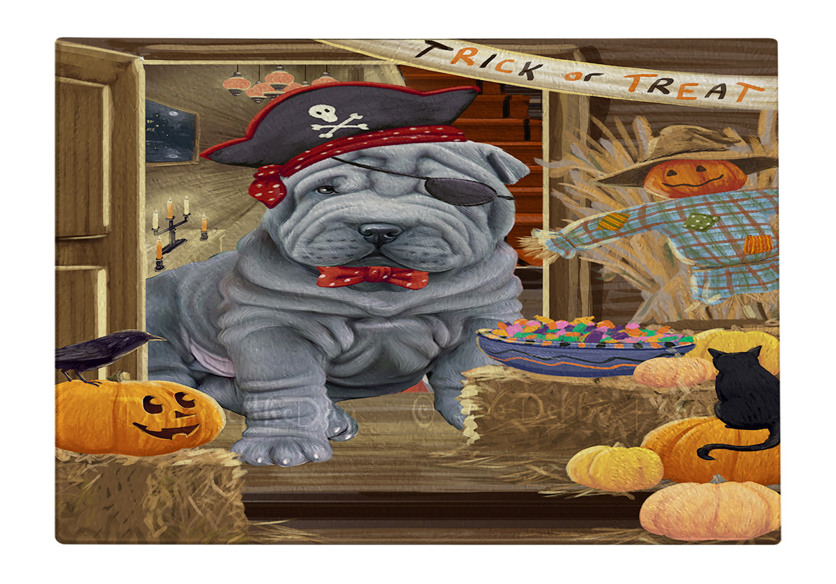 Shar Pei Dog Cutting Board Tempered Glass Personalized Kitchen Custom NWT - Picture 103 of 109