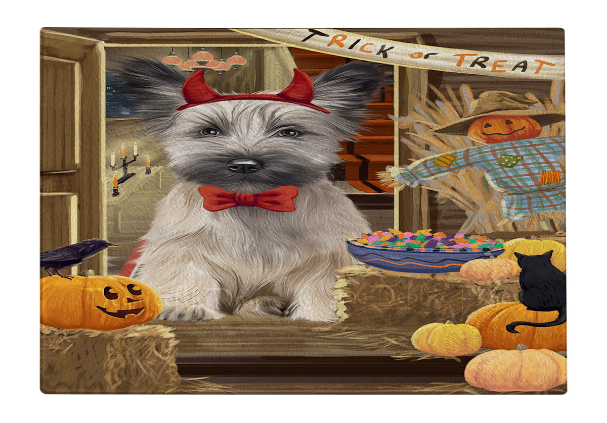Skye Terrier Hund Schneidebrett Hartglas Personalisiert Küche Individuell Neu mit Etikett - Bild 67 von 72