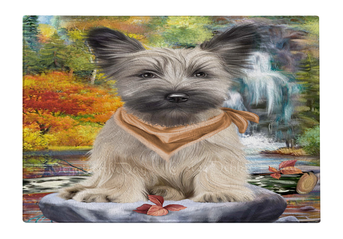 Skye Terrier Hund Schneidebrett Hartglas Personalisiert Küche Individuell Neu mit Etikett - Bild 13 von 72