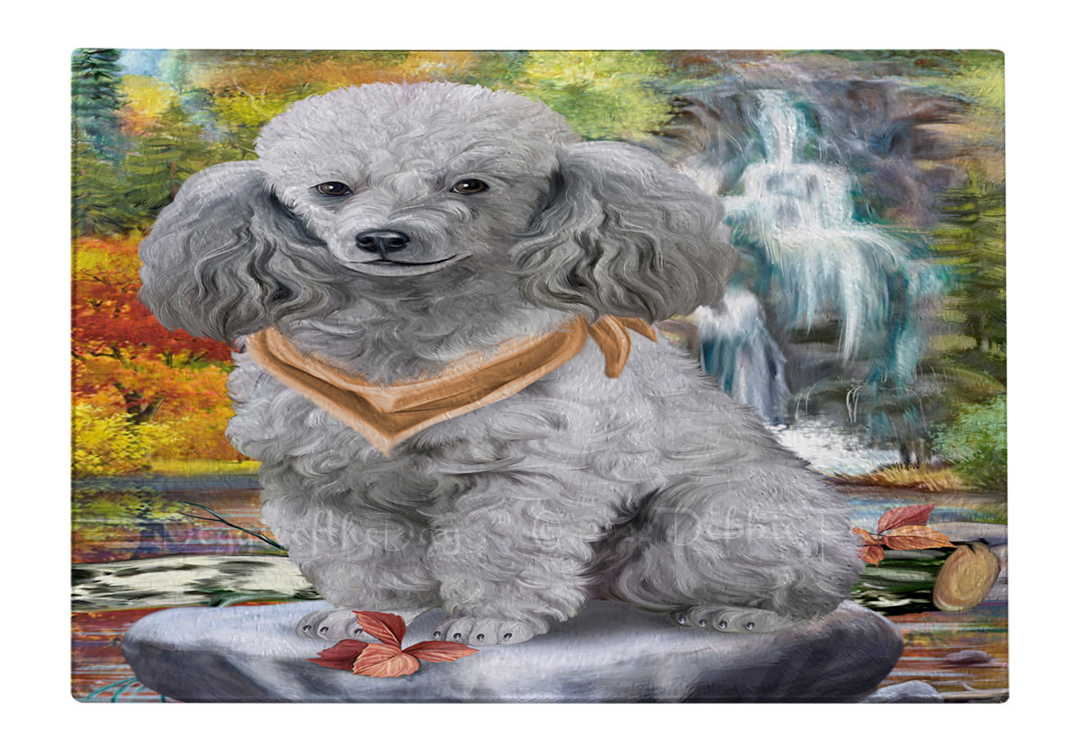 Tabla de cortar caniche perro vidrio templado cocina personalizada nueva con etiquetas - Imagen 13 de 133