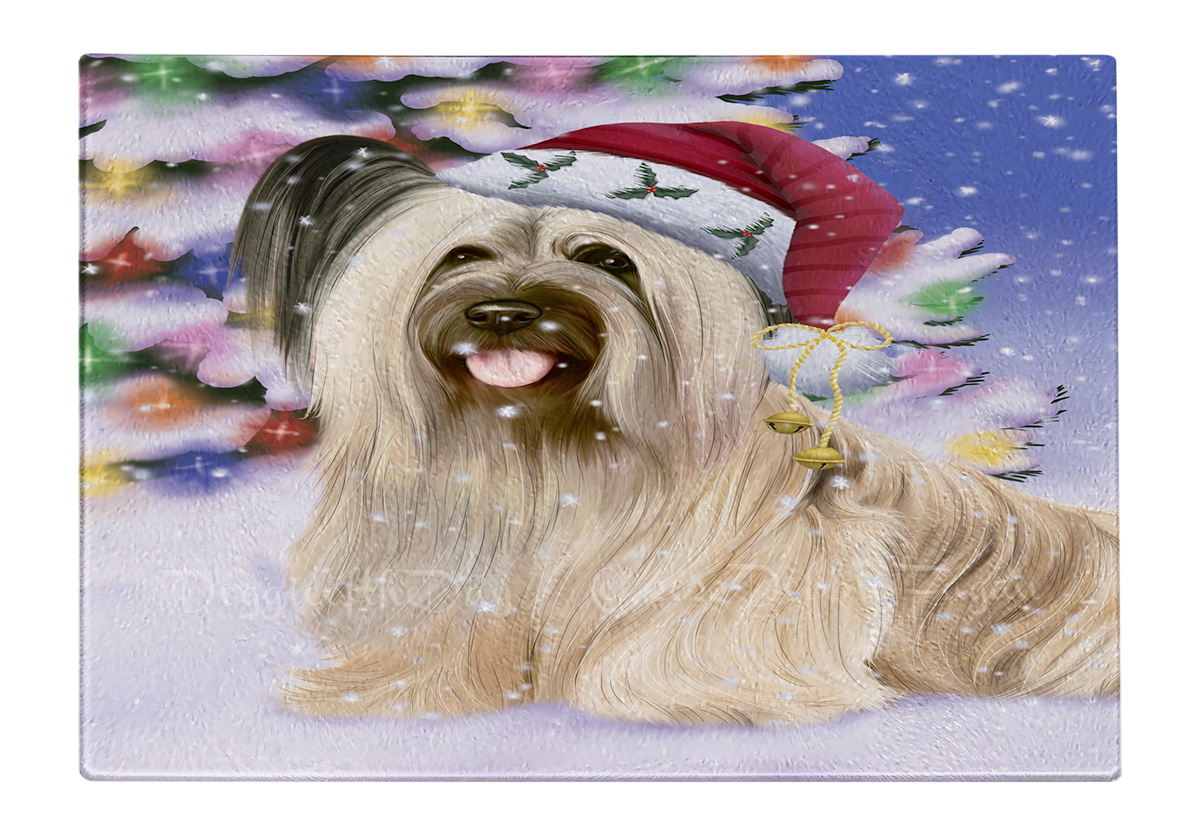 Skye Terrier Hund Schneidebrett Hartglas Personalisiert Individuell Weihnachten Neu mit Etikett - Bild 40 von 53