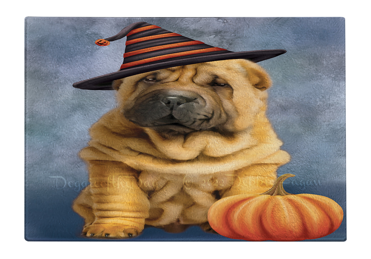 Shar Pei Dog Cutting Board Tempered Glass Personalized Kitchen Custom NWT - Picture 107 of 109