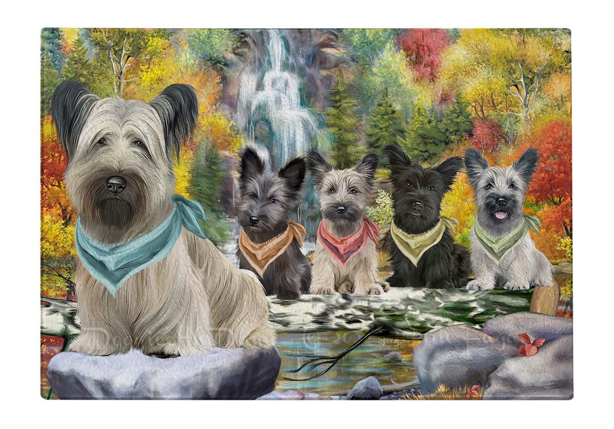 Skye Terrier Hund Schneidebrett Hartglas Personalisiert Küche Individuell Neu mit Etikett - Bild 15 von 72