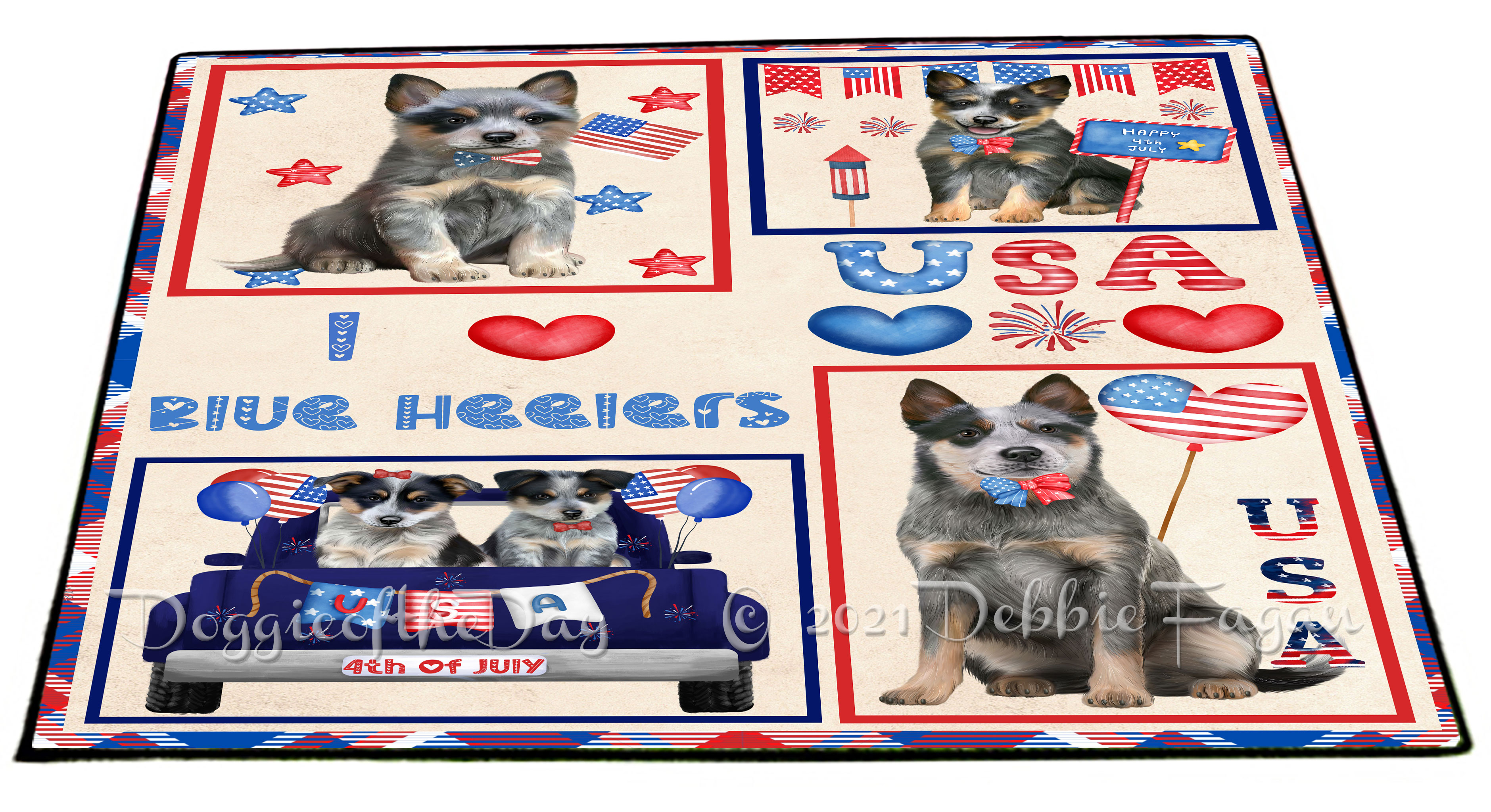 Blue Heeler Dog Floor Mat Personalized Anti-Slip Pet Door Mat Indoor Outdoor NWT - Picture 16 of 46