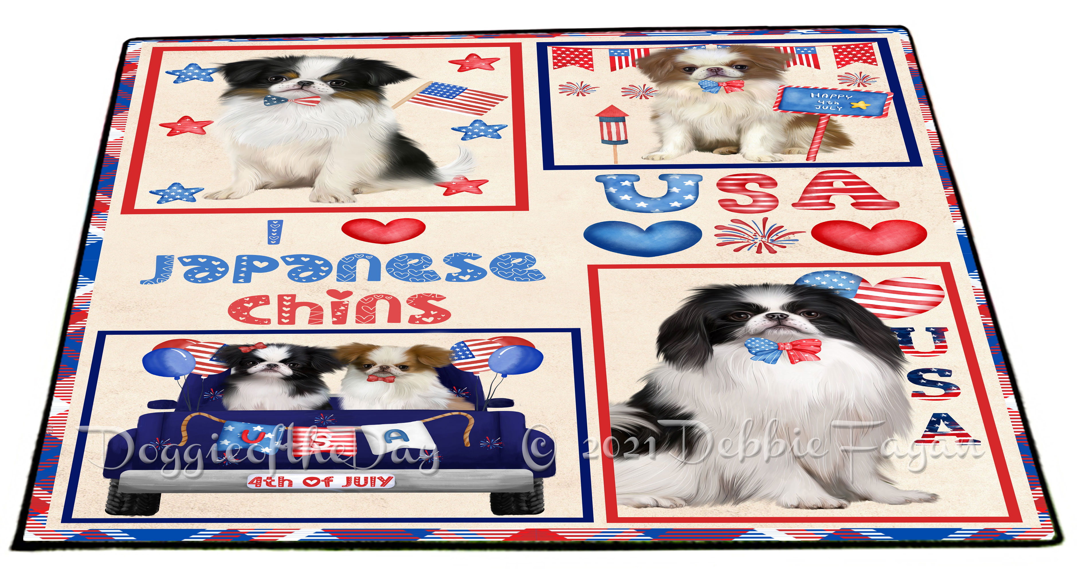 Japanese Chin Dog Floor Mat Personalized Anti-Slip Door Mat Indoor Outdoor NWT - Picture 15 of 38