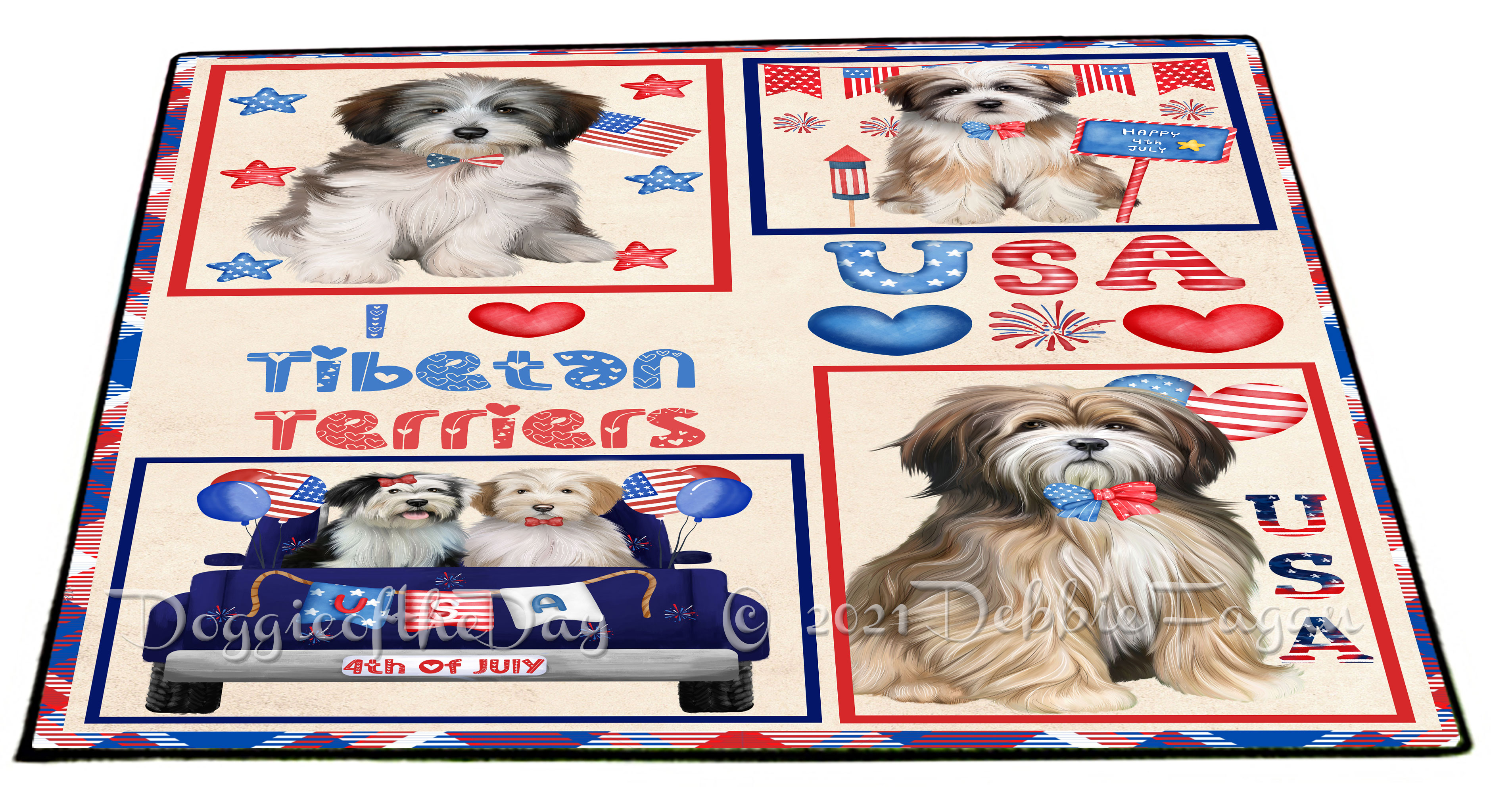 Tibetan Terrier Dog Floor Mat Personalized Anti-Slip Pet Door Mat Indoor NWT - Picture 16 of 52