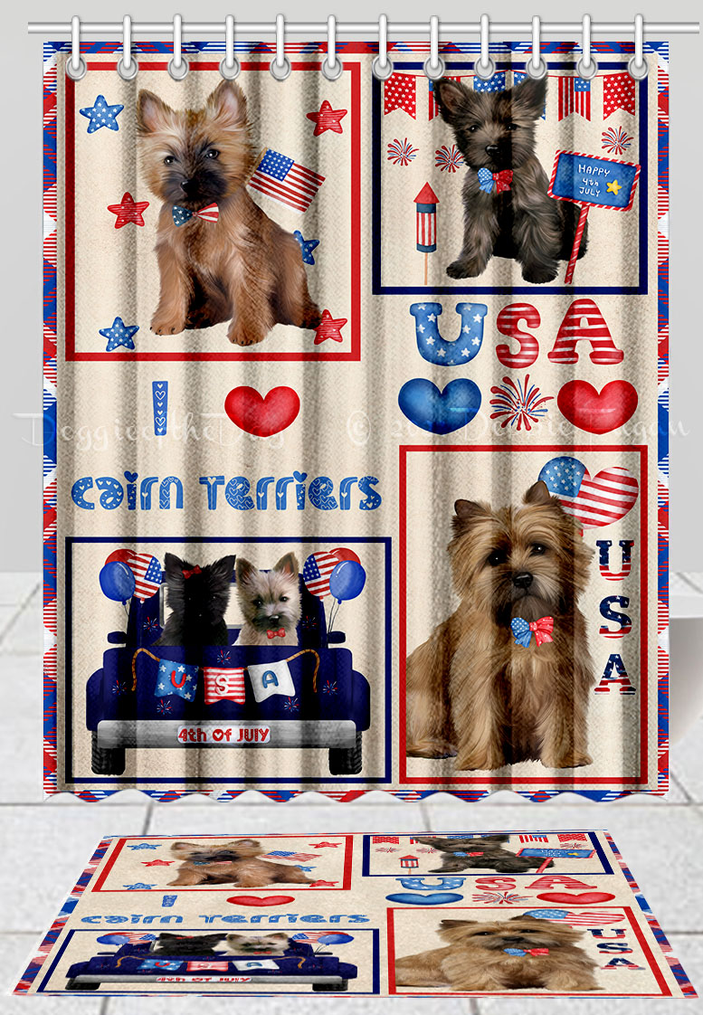 Cairn Terrier Dog Bath Mat & Shower Curtain Set Personalized Many Designs NWT - Picture 19 of 19