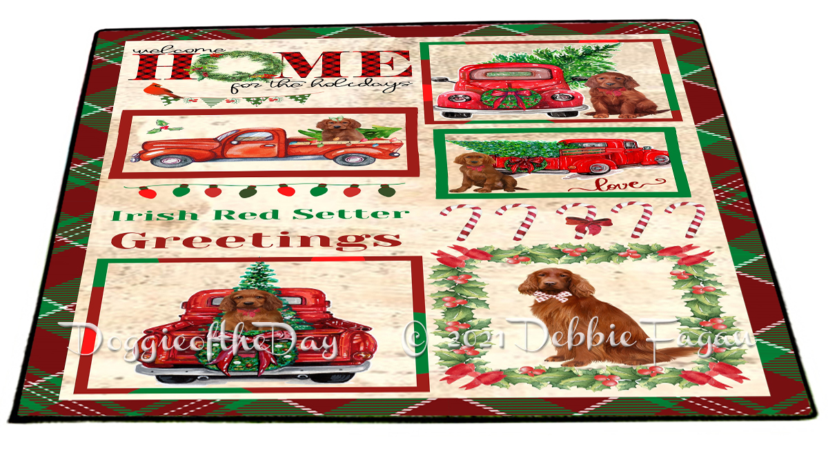 Irish Setter Dog Floor Mat Personalized Pet Door Mat Valentine Day NWT - Picture 17 of 49
