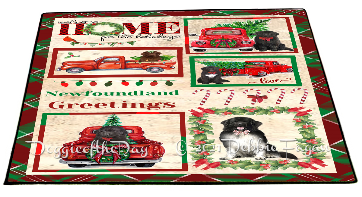 Newfoundland Dog Floor Mat Personalized Pet Door Mat Valentine Day NWT - Picture 14 of 31