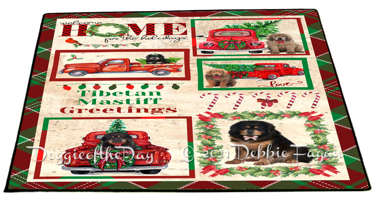 Tibetan Mastiff Dog Floor Mat Personalized Pet Door Mat Valentine Day NWT - Picture 12 of 37